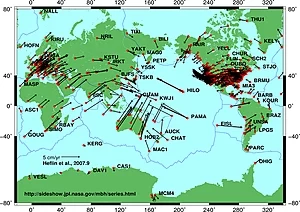 Globale pladetektoniske bevægelser