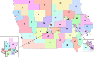 Obvody Senátu Iowa pro období 2012-2022