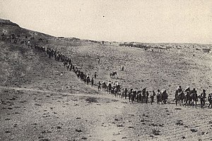 Armenios obligados a abandonar sus hogares durante el Genocidio Armenio