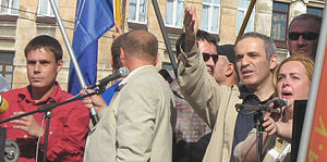 Каспаров на шествие на инакомислещите в Санкт Петербург на 9 юни 2007 г.