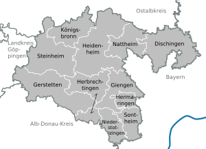 Städte und Gemeinden im Landkreis Heidenheim