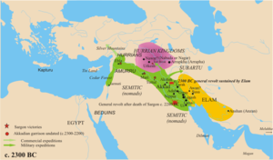 L'empire akkadien au temps de Sargon I