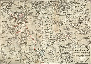 Plan der Schlacht bey Austerlitz am zweiten Dezember 1805.