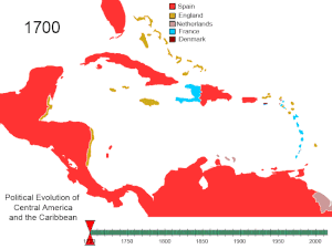 Politický vývoj Střední Ameriky a Karibiku od roku 1700