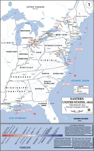 Map of the course of the war