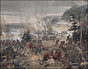 Schlacht von Queenston Heights, bei der die Amerikaner vernichtend geschlagen wurden (1812)