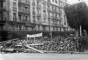 Algier während der Barrikadenwoche von 1960