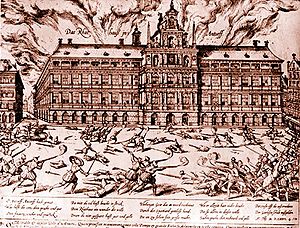 Die Plünderung Antwerpens durch die spanischen Truppen
