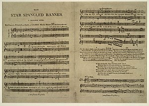  Una copia de la Bandera de las Estrellas de 1814  