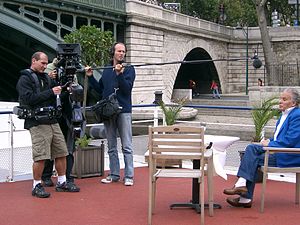 Filmavimo grupės darbas pagrindinio filmavimo metu