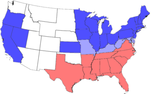 Die Vereinigten Staaten 1864 ﻿Unionsstaaten ohne Sklaverei ﻿Unionsstaaten mit Sklaverei ﻿Konföderierte Staaten
