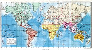 Карта, показывающая зоогеографические районы.