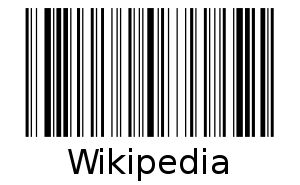 Das in einem Strichcode dargestellte Wort Wikipedia