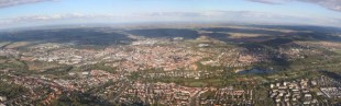View of Hildesheim from west in 600 meters height