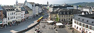 View from the Porta Nigra into the Simeonstraße . 