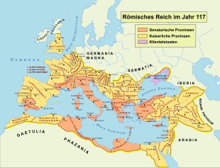 Roman provinces under Trajan (117 AD)