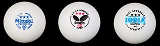 Table tennis balls made of celluloid - a nitric acid ester
