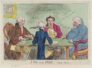 Karikatura Jamese Gillraye z roku 1788