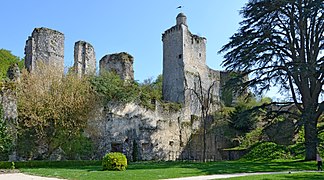 Ruins of the castle at Vendôme.
