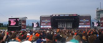 "Green Day" koncertuoja Vokietijoje gastrolių "American Idiot" metu.
