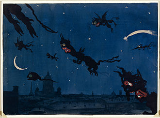 Petrushka dropgardin designet af A. Benois  