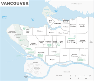 Map of the districts