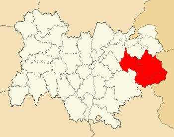 Savoie piros színnel jelölt megyéi az Auvergne-Rhône-Alpes régióban.