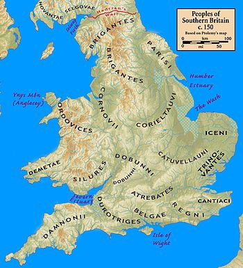 Triburile celtice din Britania preromană.