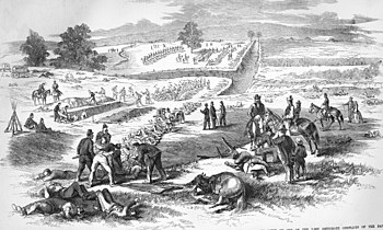 Begrafenis van de doden op het slagveld van Antietam