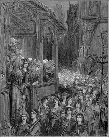 Børnekorstoget , af Gustave Doré  