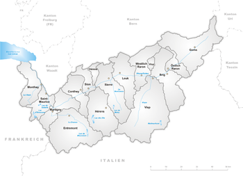 Valais'n piirit  