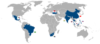Nouveaux pays industrialisés à partir de 2007