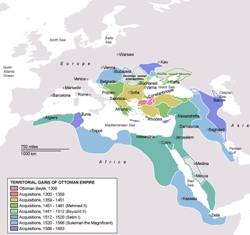 Османская империя в 1683 году.