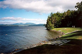 Zwemgebied in Rangeley Lake State Park  
