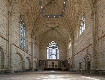 The chapel at Angers Castle (France) where people in the castle could pray.