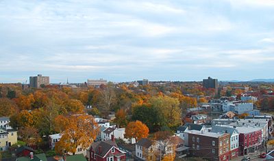 Poughkeepsie, New York, aus der Vogelperspektive