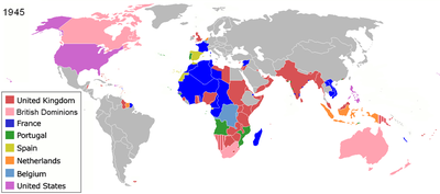 Kolonizācija un imperiālisms Otrā pasaules kara beigās (1945)