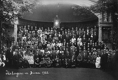 Konference Ido v německém Dessau v roce 1922  