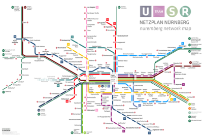 S-、U-Bahn、トラムウェイネットワーク