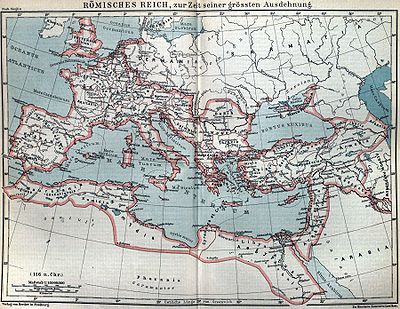 Albania (kaukaska)" (obecnie Azerbejdżan) podczas podbojów cesarza rzymskiego Trajana, w pobliżu Armenii.
