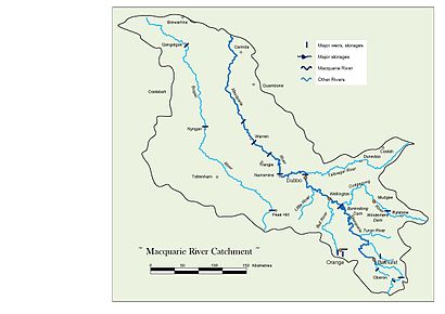 Macquarie River Catchment Map