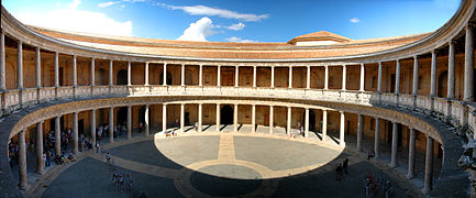 Patio of the palace of Charles V