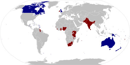 Today's Commonwealth realms Former Commonwealth realms