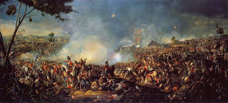 Schlacht bei Waterloo Gemälde von William Sadler (Juni 1815)