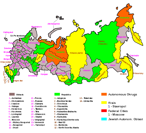 ロシア連邦地域