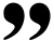højre anførselstegn  
