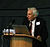 Martin Rees delivering a lecture at Jodrell Bank