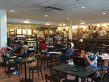 Het Barnes & Noble café in Springfield, New Jersey.
