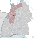 Lage der Stadt Pforzheim in Baden-Württemberg