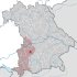 Lage der Stadt Augsburg in Bayern